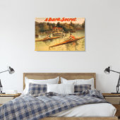 Een donker geheim theatrisch Poster Canvas Afdruk (Insitu (Slaapkamer))