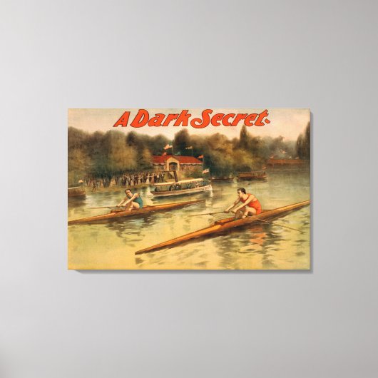 Een donker geheim theatrisch Poster Canvas Afdruk (Voorkant)