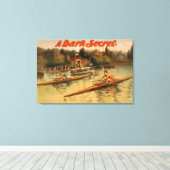 Een donker geheim theatrisch Poster Canvas Afdruk (Insitu (Houten vloer))