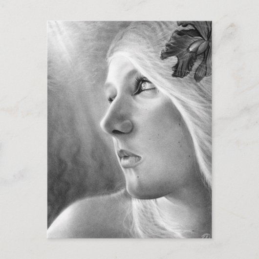 Een donker onderliggend Zeemeermin-Briefkaart Briefkaart (Voorkant)