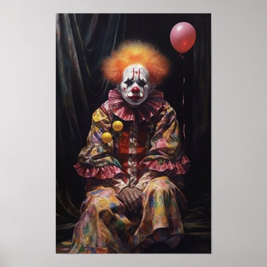 Een donkere dag om een clown te worden poster (Voorkant)