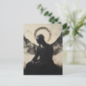 Een donkere engel briefkaart (Staand voorkant)