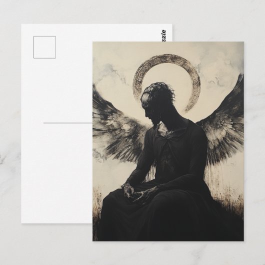 Een donkere engel briefkaart (Voorkant / Achterkant)