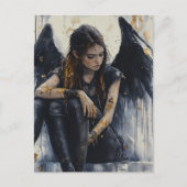 Een donkere engel briefkaart (Voorkant)