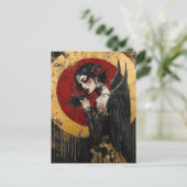 Een donkere engel briefkaart (Staand voorkant)