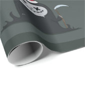 Een donkere kerstgrim voor de kerstman cadeaupapier (Rol Hoek)