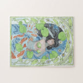 Een donkere onderstroom zeese zeemeermin legpuzzel (Horizontaal)