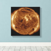 Een donkere vlot in de zonneatmosfeer canvas afdruk (Insitu (Houten vloer))