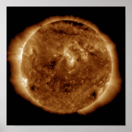 Een donkere vlot in de zonneatmosfeer poster (Voorkant)