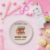 EEN DONUT PER DAG HOUDT DE GRUMPIES WEG PAPIEREN BORDJE (Feest)