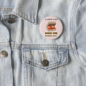 EEN DONUT PER DAG HOUDT DE GRUMPIES WEG RONDE BUTTON 5,7 CM (In situ)