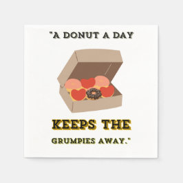EEN DONUT PER DAG HOUDT DE GRUMPIES WEG SERVET