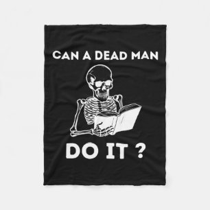 Een dood Man doet het skelet Halloween Gedragsanal Fleece Deken