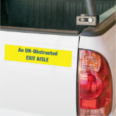 Een door de VN belemmerd uitlaatgangpad - SIGN Bumpersticker (Op Truck)
