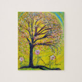 Een door het water geplante boom legpuzzel (Verticaal)