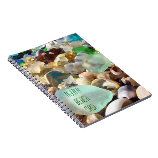 Een doorbraakdag nodig! notebooks spiraal Zee Glas Notitieboek (Rechterzijde)