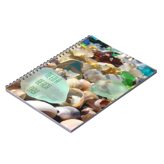 Een doorbraakdag nodig! notebooks spiraal Zee Glas Notitieboek (Linkerzijde)