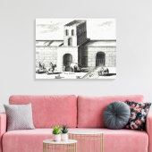 Een doorgang in de Grote Muur Canvas Afdruk (Insitu (Woonkamer))