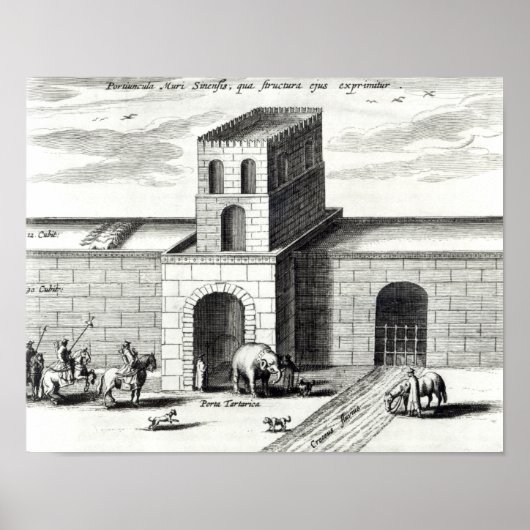 Een doorgang in de Grote Muur Poster (Voorkant)
