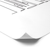 Eén doorlopende lijntekening van New York USA Poster (Hoek)