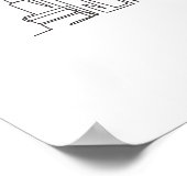 Eén doorlopende lijntekening van Tampa Skyline Poster (Hoek)