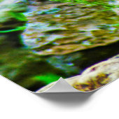 Een doorschijnend kerstfeest hebben poster (Hoek)