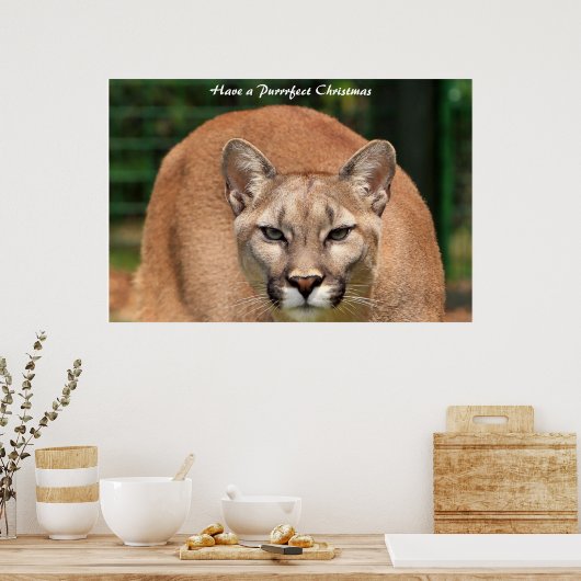 Een doorschijnend kerstfeest hebben poster (Keuken)