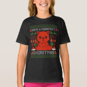 Een doorschijnend kerstfeest hebben t-shirt (Voorkant)