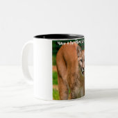 Een doorschijnend kerstfeest hebben tweekleurige koffiemok (Voorkant links)