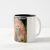 Een doorschijnend kerstfeest hebben tweekleurige koffiemok (Voorkant rechts)