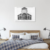 Een doorsnede van de oude Vaticaankerk Canvas Afdruk (Insitu (Slaapkamer))