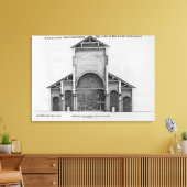 Een doorsnede van de oude Vaticaankerk Canvas Afdruk (Insitu (Woonkamer))