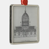 Een doorsnede van St. Peter's, Rome Metalen Ornament (Rechts)
