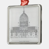 Een doorsnede van St. Peter's, Rome Metalen Ornament (Links)