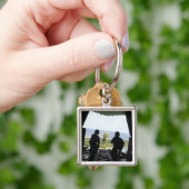 Een doos humanitaire goederen sleutelhanger (Hand)