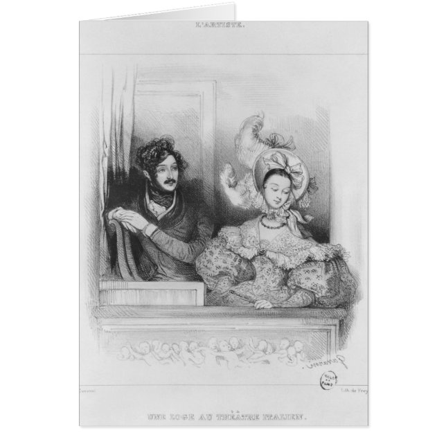 Een doos in het theater Italien, gegraveerd door F (Voorkant)