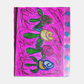 Een doos met Rozen Fleece Deken (Voorkant)