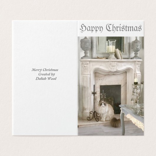 Een doos met sjofele chique Kaarten (Buitenkant ongevouwen)