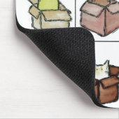 Een doos voor elke kat Mousepad Muismat (Hoek)
