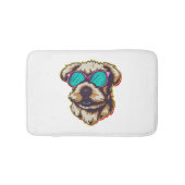 EEN DORABLE HOND MET ZONNEBRIL BADMAT (Voorkant)