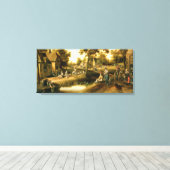 Een dorp canvas afdruk (Insitu (Houten vloer))