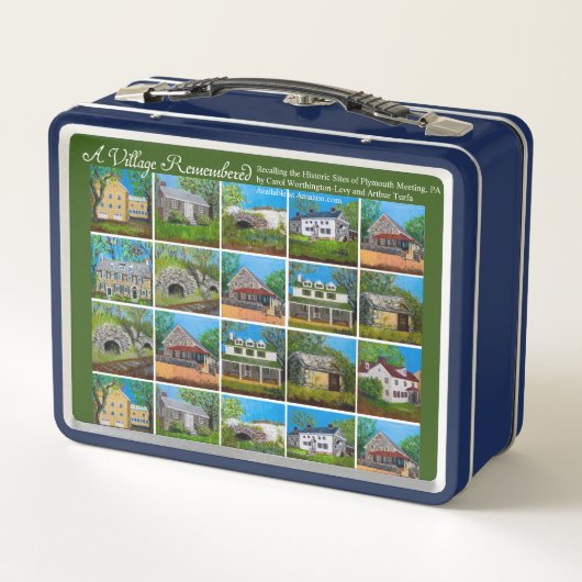 Een dorp herinnerde zich Plymouth Meeting Lunchbox (Achterkant)