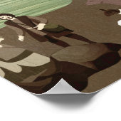 Een dorp in de middeleeuwen poster (Hoek)