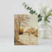Een dorp in de winter door Alfred Sisley Briefkaart (Staand voorkant)