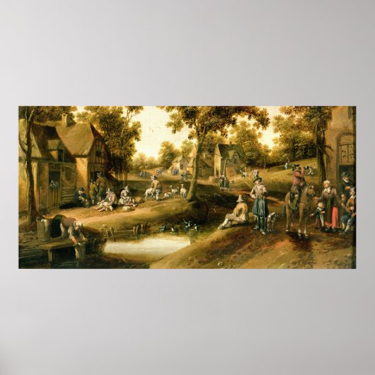 Een dorp poster (Voorkant)