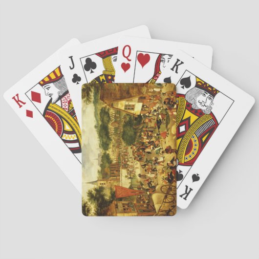 Een dorpsbeurs pokerkaarten (Achterkant)