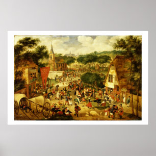 Een dorpsbeurs poster