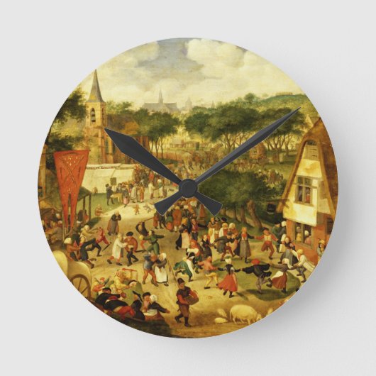 Een dorpsbeurs ronde klok (Voorkant)