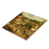 Een dorpsbeurs tegeltje (Zijkant)