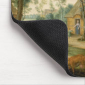 Een dorpslandschap muismat (Hoek)